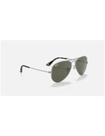 Anteojos Lentes de Sol Ray Ban Aviator Rb3025 003 58-14  Polarizado Plata/Verde - Imagen 7