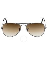 Anteojos Lentes de Sol Ray Ban Aviator RB3025 Degrade marrón /metalizado 58-14 - Imagen 2