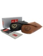 Anteojos Lentes de Sol Ray Ban Aviator Rb3025 Polarizado Verde/Gunmetal 62-14 - Imagen 2