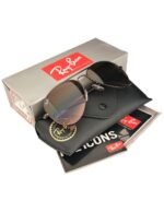 Anteojos Lentes de Sol Ray Ban Aviator RB3025 Degrade marrón/marrón  58-14 - Imagen 6