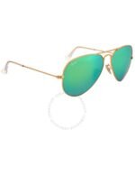 Anteojos Lentes de Sol Ray Ban Aviator RB3025 Espejo dorado mate/verde 58-14
