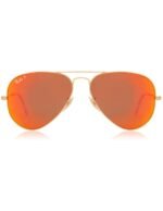 Anteojos Lentes de Sol Ray Ban Polarizado Aviator Rb3025 1124D 58-14 - Imagen 6
