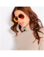 Anteojos Lentes de Sol Ray Ban Aviator RB3025 Espejo dorado mate/naranja 58-14 - Imagen 5
