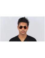 Anteojos Lentes de Sol Ray Ban Aviator RB3025 Espejo dorado mate/naranja 58-14 - Imagen 7