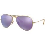Anteojos Lentes de Sol Ray Ban Aviator RB3025 Espejo de bronce/violeta 58-14