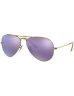 Anteojos Lentes de Sol Ray Ban Aviator RB3025 Espejo de bronce/violeta 58-14