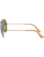 Anteojos Lentes de Sol Ray Ban Aviator RB3025 Espejo de bronce/violeta 58-14 - Imagen 4