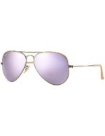 Anteojos Lentes de Sol Ray Ban Aviator RB3025 Espejo color bronce y lila 58-14