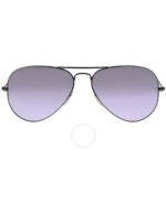 Anteojos Lentes de Sol Ray Ban Aviator RB3025 Espejo color bronce y lila 58-14 - Imagen 3