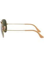 Anteojos Lentes de Sol Ray Ban Aviator RB3025 Espejo color bronce y lila 58-14 - Imagen 4