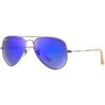 Anteojos Lentes de Sol Ray Ban Aviator RB3025 Espejo de bronce/violeta 58-14