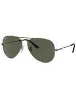 Anteojos Lentes de Sol Ray Ban Aviator RB3025 9191/31 58 Clásico negro/verde - Imagen 2