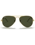 Anteojos Lentes de Sol Ray Ban Aviator RB3025 L0205 58-14  Clásico dorado/verde