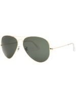 Anteojos Lentes de Sol Ray Ban Aviator RB3025 L0205 58-14  Clásico dorado/verde - Imagen 2