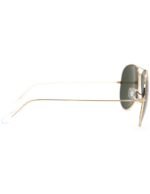 Anteojos Lentes de Sol Ray Ban Aviator RB3025 L0205 58-14  Clásico dorado/verde - Imagen 4