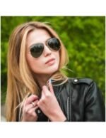 Anteojos Lentes de Sol Ray Ban Aviator RB3025 L0205 58-14  Clásico dorado/verde - Imagen 7