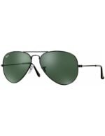 Anteojos Lentes de Sol Ray Ban Aviator RB3025 L2823 58-14  Clásico negro/verde - Imagen 4
