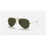 Anteojos Lentes de Sol Ray Ban Aviator RB3025 W3234 55-14  Clásico dorado/verde