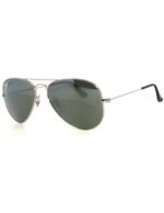 Anteojos Lentes de Sol Ray Ban Aviator RB3025 W3275 55-14  Plata/Gris - Imagen 3