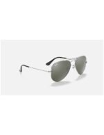 Anteojos Lentes de Sol Ray Ban Aviator RB3025 W3275 55-14  Plata/Gris - Imagen 5