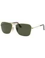 Anteojos Lentes de Sol Ray Ban Caravan RB3136 181 58-15 Clásico dorado/verde