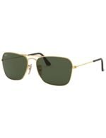 Anteojos Lentes de Sol Ray Ban Caravan RB3136 181 58-15 Clásico dorado/verde - Imagen 2