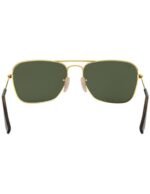 Anteojos Lentes de Sol Ray Ban Caravan RB3136 181 58-15 Clásico dorado/verde - Imagen 3