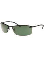 Anteojos Lentes de Sol Ray Ban Rb3183 RB3183 00671 63-15 Clásico negro/verde - Imagen 5