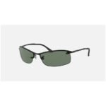 Anteojos Lentes de Sol Ray Ban Rb3183 RB3183 0069A 63-15 Gunmetal mate/verde
