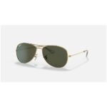 Anteojos Lentes de Sol Ray Ban Cockpit RB3362 001 59-14 Clásico dorado/verde