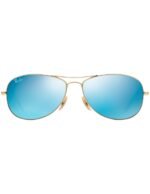 Anteojos Lentes de Sol Ray Ban Cockpit RB3362 112/17 59-14 Dorado/Azul - Imagen 5