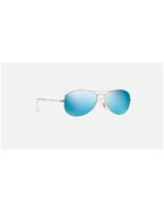 Anteojos Lentes de Sol Ray Ban Cockpit RB3362 112/17 59-14 Dorado/Azul - Imagen 8