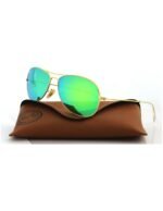 Anteojos Lentes de Sol Ray Ban Cockpit RB3362 Espejo dorado mate/verde 59-14 - Imagen 7