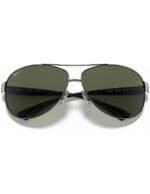 Anteojos Lentes de Sol Ray Ban Classic Rb3386 Negro/Verde Polarizado 63-13 - Imagen 3