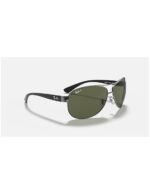 Anteojos Lentes de Sol Ray Ban Classic Rb3386 Negro/Verde Polarizado 63-13 - Imagen 6