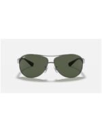 Anteojos Lentes de Sol Ray Ban Classic RB3386 004/71 63-13 Clásico verde/metal - Imagen 2
