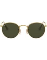 Anteojos Lentes de Sol Ray Ban Round Metal RB3447 001 47-21  Dorado/Verde