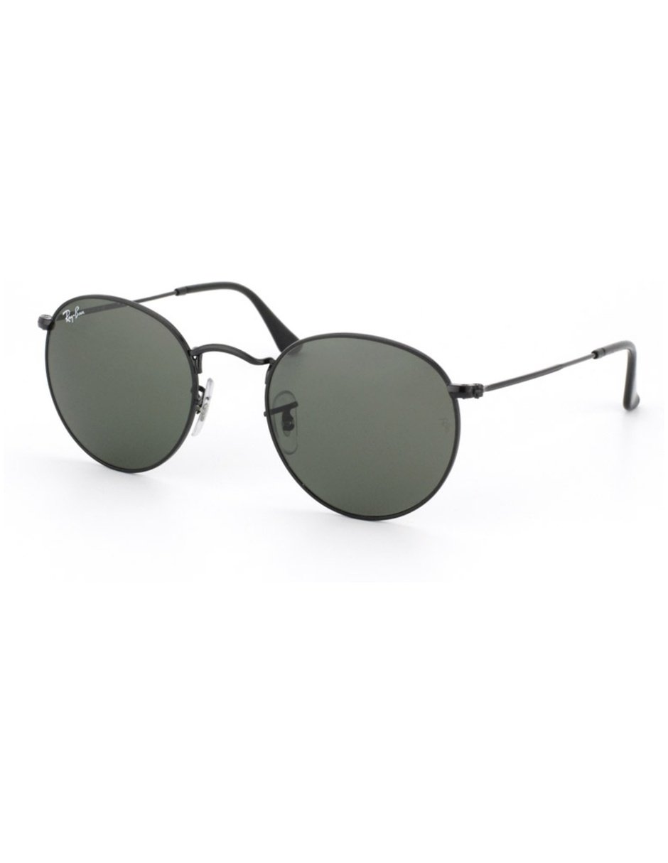 RB3447_002_50-21_1 Anteojos Lentes de Sol Ray Ban Round Metal RB3447 002 50-21 Clásico negro/verde - Imagen 1