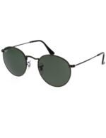 Anteojos Lentes de Sol Ray Ban Round Metal RB3447 029 53-21 Gunmetal mate/verde - Imagen 2