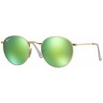 Anteojos Lentes de Sol Ray Ban Round Metal Rb3447 Polarizado Dorado/Verde 50-21