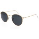 Anteojos Lentes de Sol Ray Ban Round Metal RB3447 9196R5 47-21  Oro pulido/azul