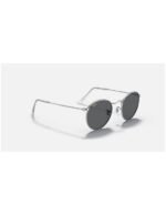 Anteojos Lentes de Sol Ray Ban Round Metal RB3447 9198B1 53-21 Plata/Gris - Imagen 7