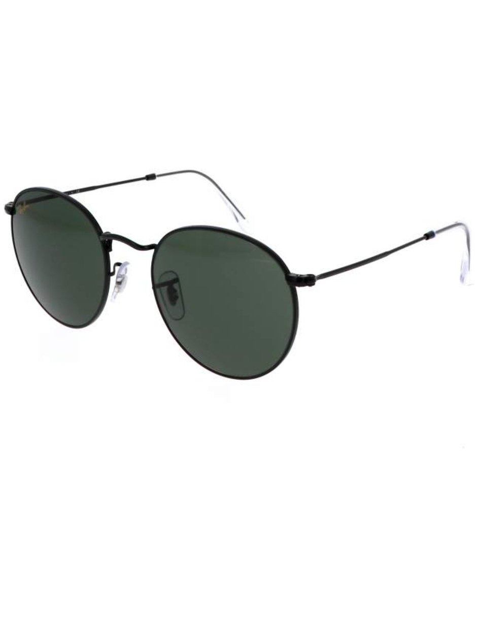 RB3447_919931_47-21_1 Anteojos Lentes de Sol Ray Ban Round Metal RB3447 919931 47-21 Negro/verde - Imagen 1
