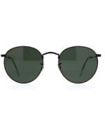 Anteojos Lentes de Sol Ray Ban Round Metal RB3447 919931 47-21  Negro/verde - Imagen 2