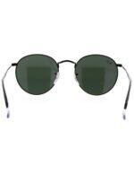 Anteojos Lentes de Sol Ray Ban Round Metal RB3447 919931 47-21  Negro/verde - Imagen 5