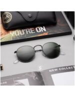 Anteojos Lentes de Sol Ray Ban Round Metal RB3447 919931 53-21 Negro/verde - Imagen 8