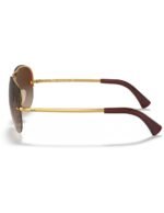 Anteojos Lentes de Sol Ray Ban Aviator RB3449 00113 59-14 Degrade dorado/marrón - Imagen 5