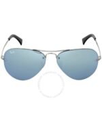 Anteojos Lentes de Sol Ray Ban Aviator RB3449 Espejo plateado/plateado 59-14 - Imagen 3