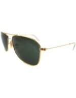 Anteojos Lentes de Sol Ray Ban Classic RB3477 001 59 Dorado/Verde oscuro - Imagen 2