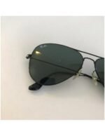 Anteojos Lentes de Sol Ray Ban Aviator Flat RB3513 15371 58 Negro/Verde - Imagen 4